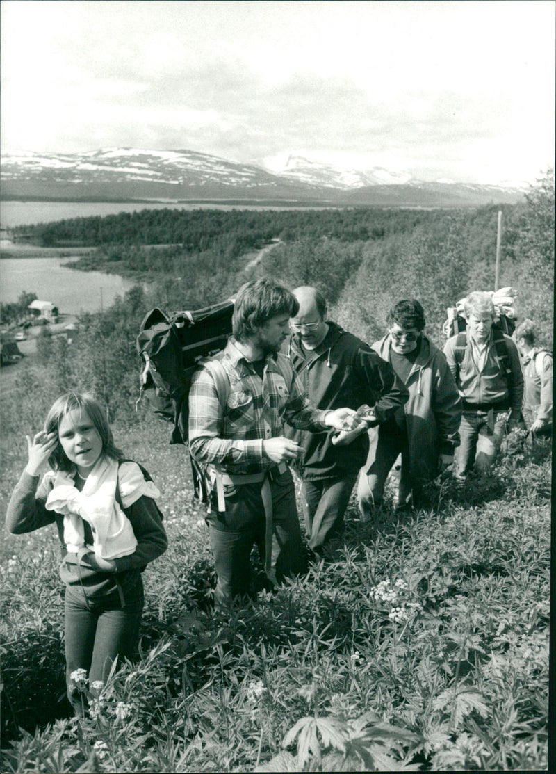 Stig Strand with his Family - Vintage Photograph