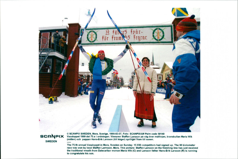 Staffan Larsson,Maria Wik and Hans-Erik Larsson - Vintage Photograph