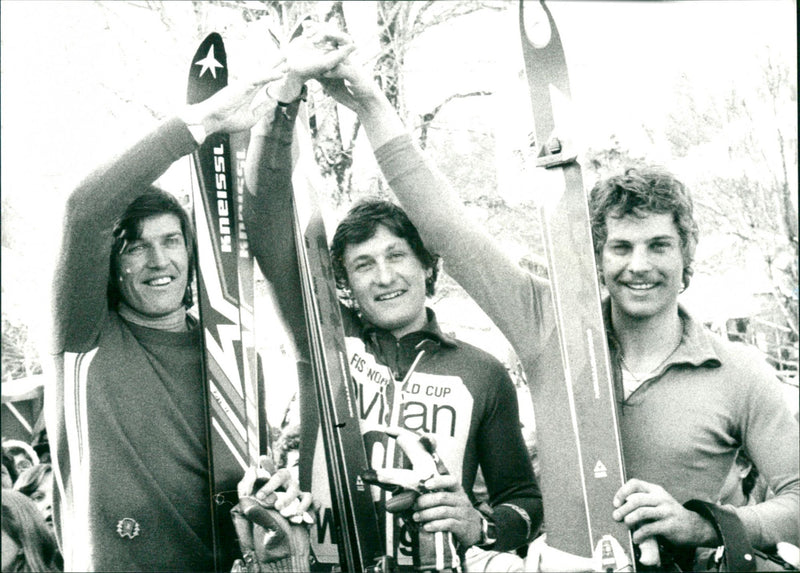 Franz Klammer, Bernhard Russi and Sepp Ferstl - Vintage Photograph