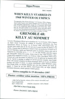 Jean-Claude Killy with Olfa Pall of Australia - Vintage Photograph