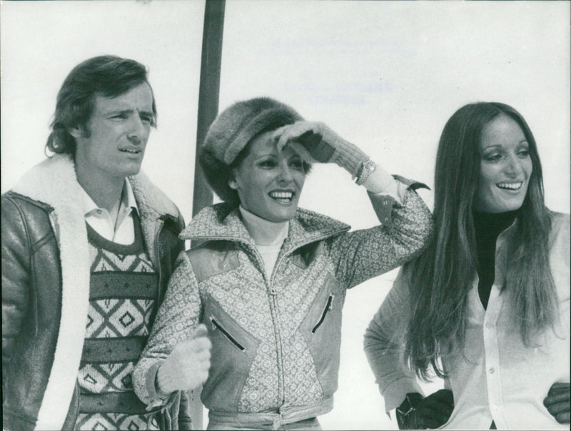 Jean-Claude Killy, Delia Boccardo and Danielle Gaubert - Vintage Photograph