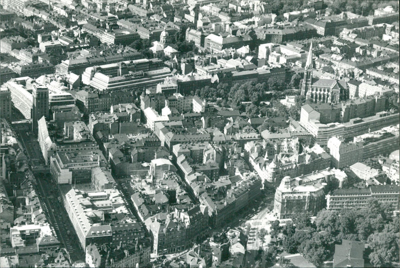 Stockholm, Aerial pictures - Vintage Photograph