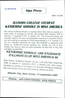 Katherine Shindle wins Miss America - Vintage Photograph