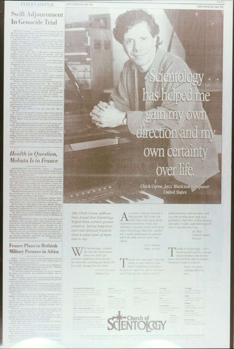Real Religion: Scientology, Chick Corea - Vintage Photograph