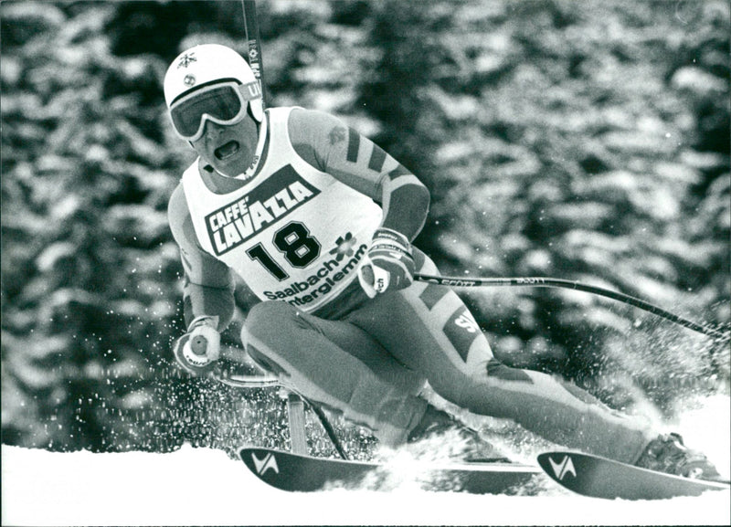 Peter Müller, Skier - Vintage Photograph