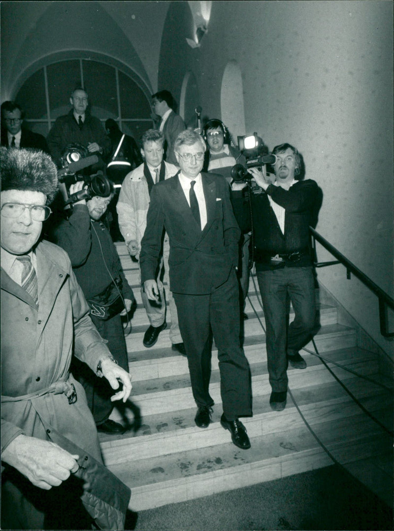 1986 WICKBOM MURDERED ANNOUNCED THAT AFTER STEN OLOF PANNE ENGLISH - Vintage Photograph