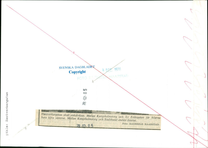 Hantverkargatan - Vintage Photograph