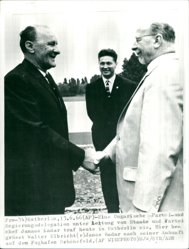 Janos Kadar and Eine Hungarian - Vintage Photograph
