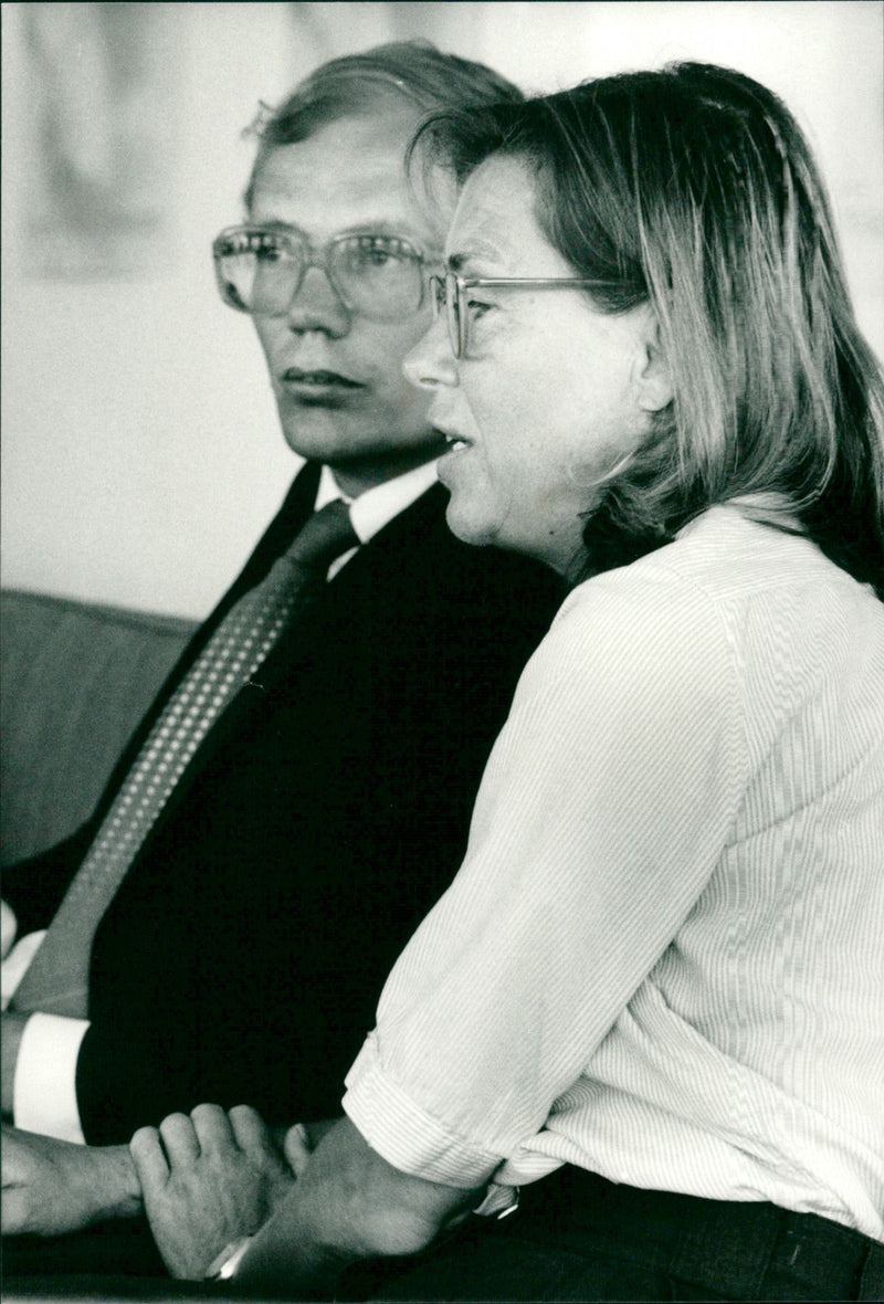 Margaretha af Ugglas and Goran Lenmarker - Vintage Photograph