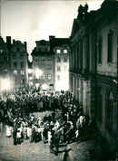 Music evening in the Old Town. "Driving Summer -66" - Vintage Photograph