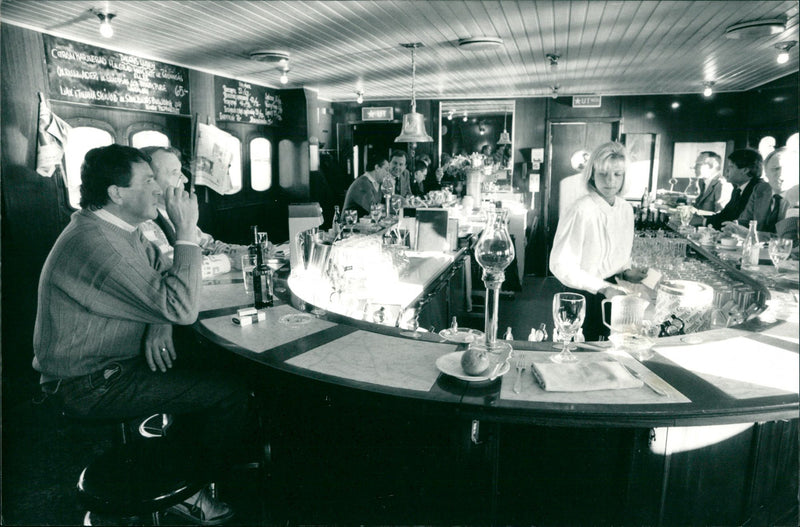 Erik's floating restaurant - Vintage Photograph