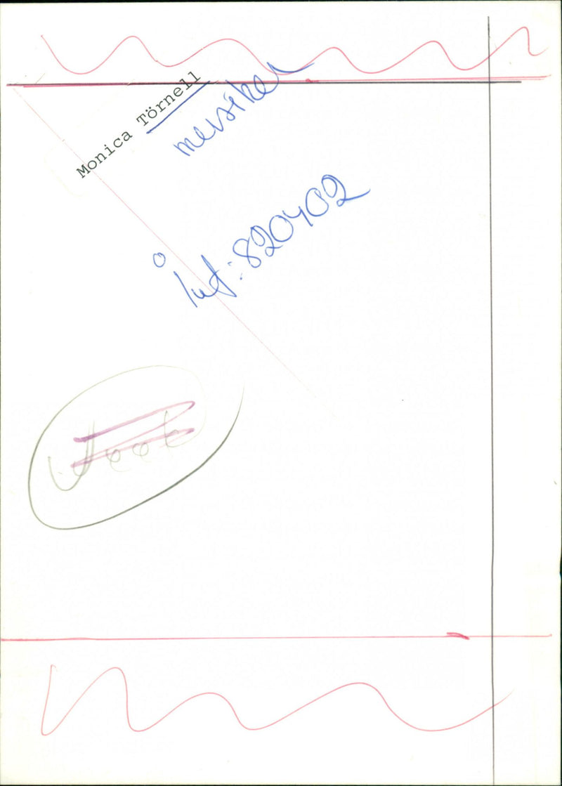 Monica Törnell, musician - Vintage Photograph