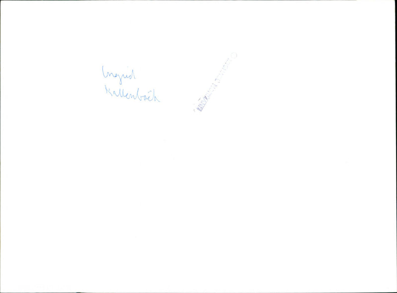 KALLENBACH JOVI INGOD INNYLON POET SWEDEN - Vintage Photograph