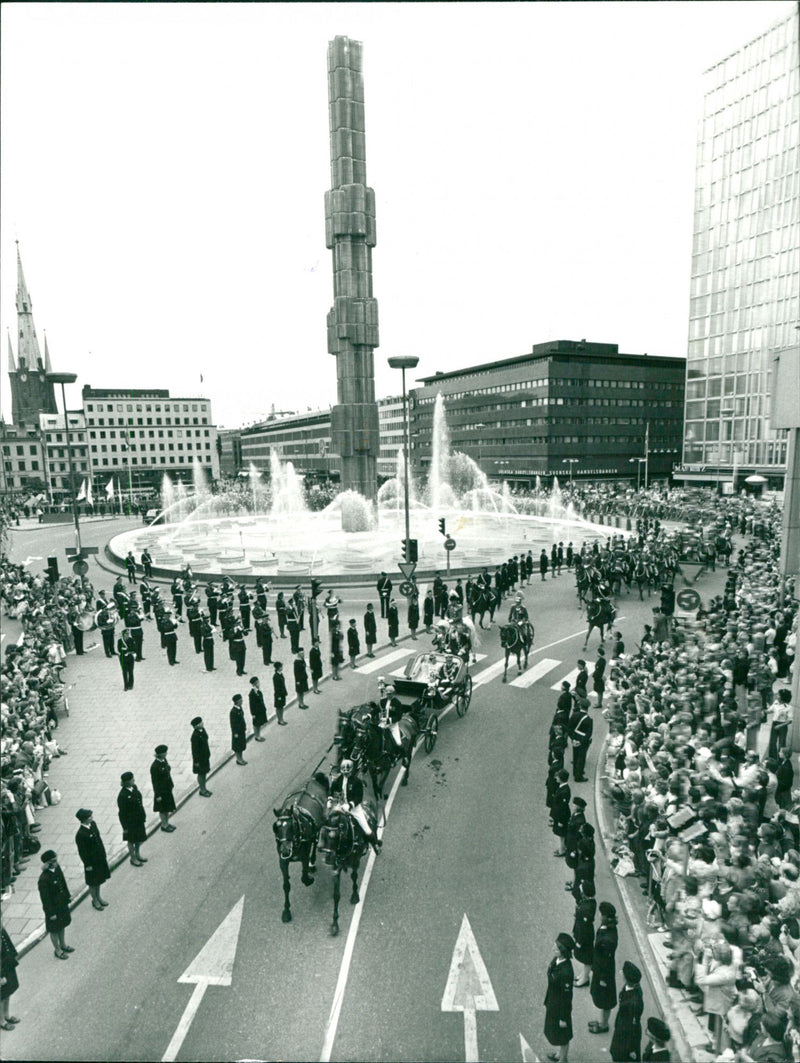 Sergel fountain - Vintage Photograph