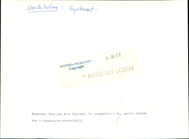 Fryshuset's concert hall. - Vintage Photograph