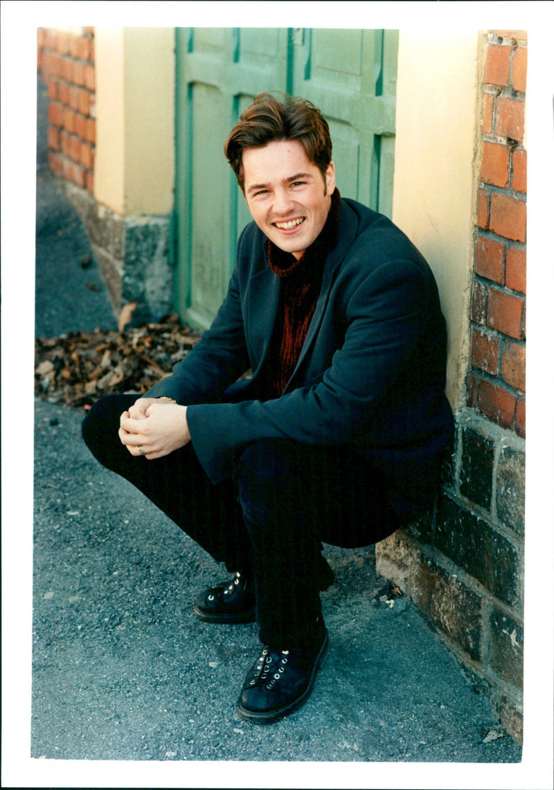 Peter Jöback, Swedish singer and musical artist. - Vintage Photograph