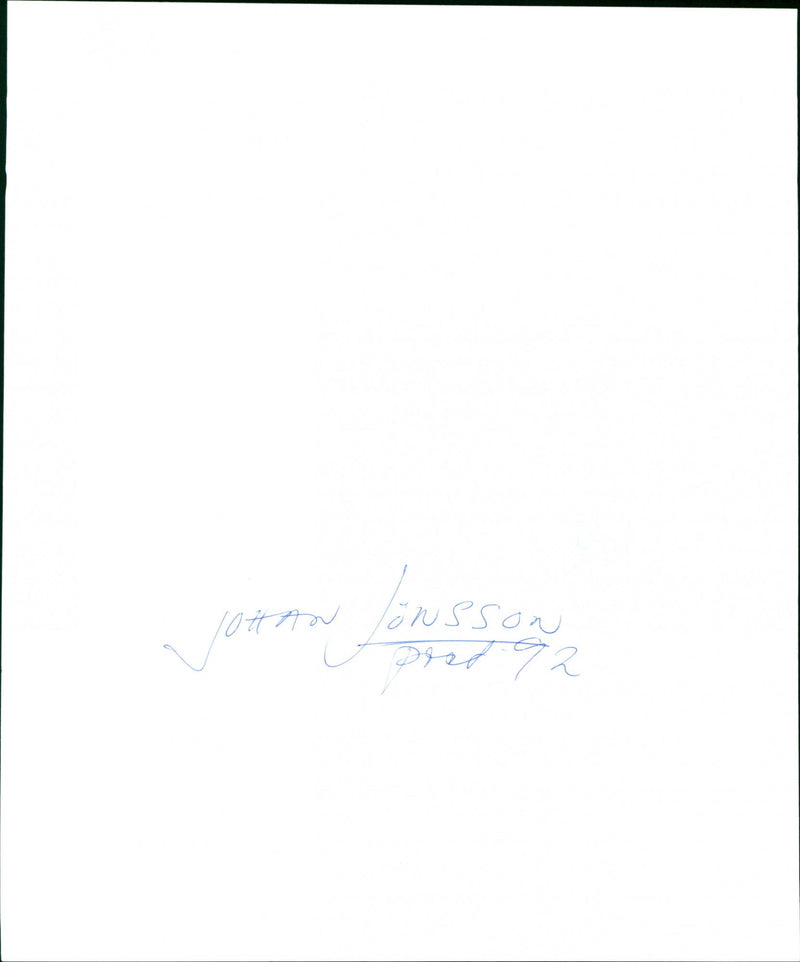 Johan Jonsson, Poet - Vintage Photograph