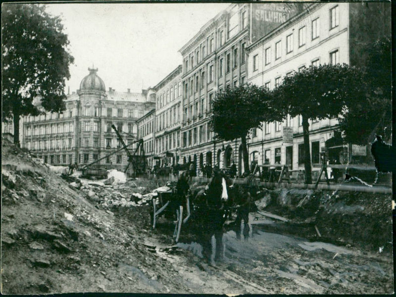 Norrtullsgatan in Stockholm - Vintage Photograph