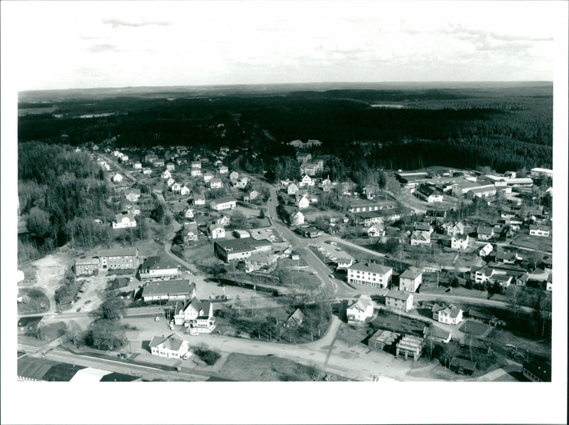 An aerial view of Jonkoping - Vintage Photograph