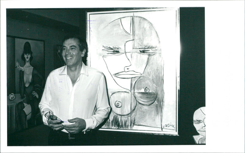 Roger Vadim and art - Vintage Photograph
