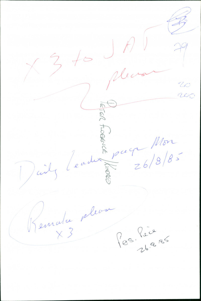 1985 POET LEADER PETER - Vintage Photograph