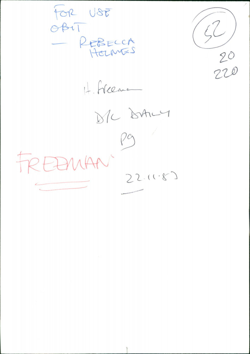 Harold Freeman - Vintage Photograph