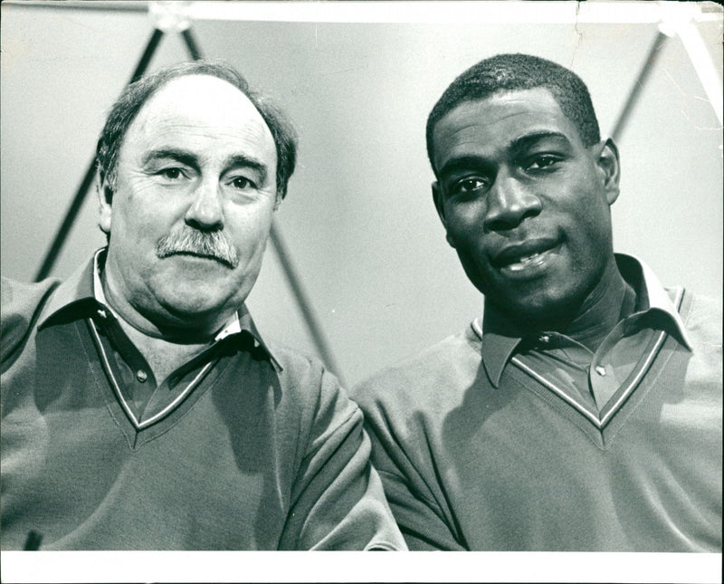 Frank Bruno and Jimmy Greaves - Vintage Photograph