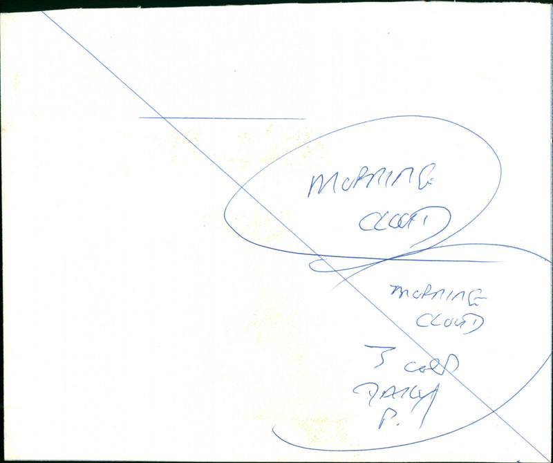 Morning Cloud - Vintage Photograph