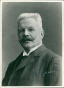 Karl Staaff, Swedish Politician. - Vintage Photograph