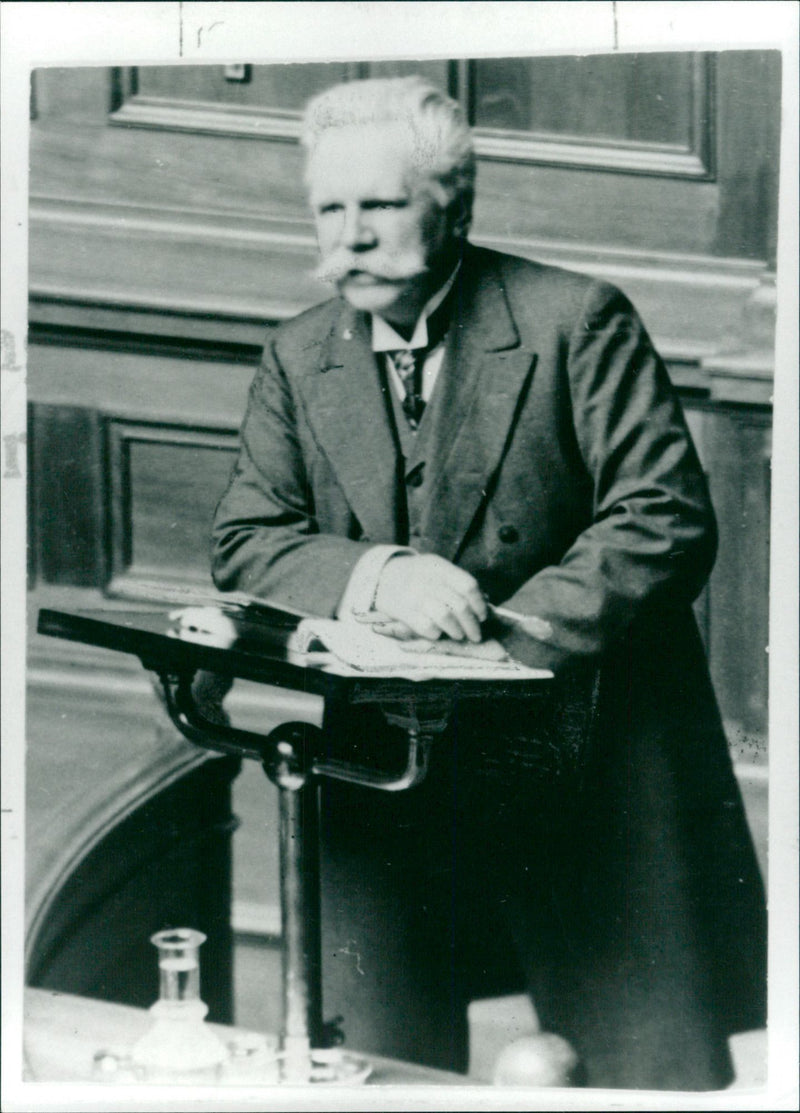 Karl Staaff, Swedish Politician. - Vintage Photograph