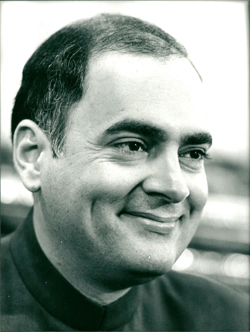 Rajiv Gandhi - Vintage Photograph