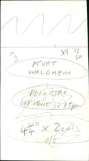 Kurt Waldheim - Vintage Photograph