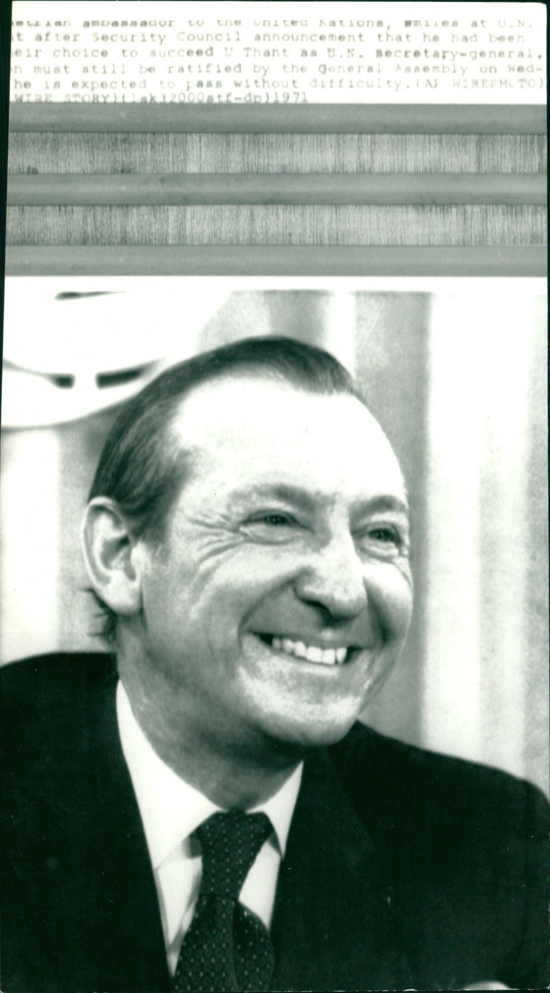 Kurt Waldheim - Vintage Photograph