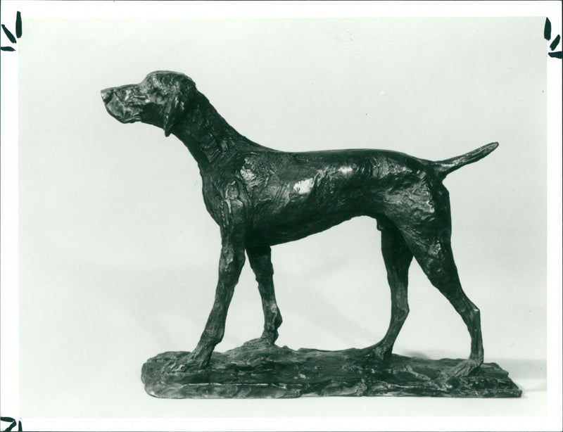 Dog II, 1980 by Dame Elisabeth Jean Frink - Vintage Photograph