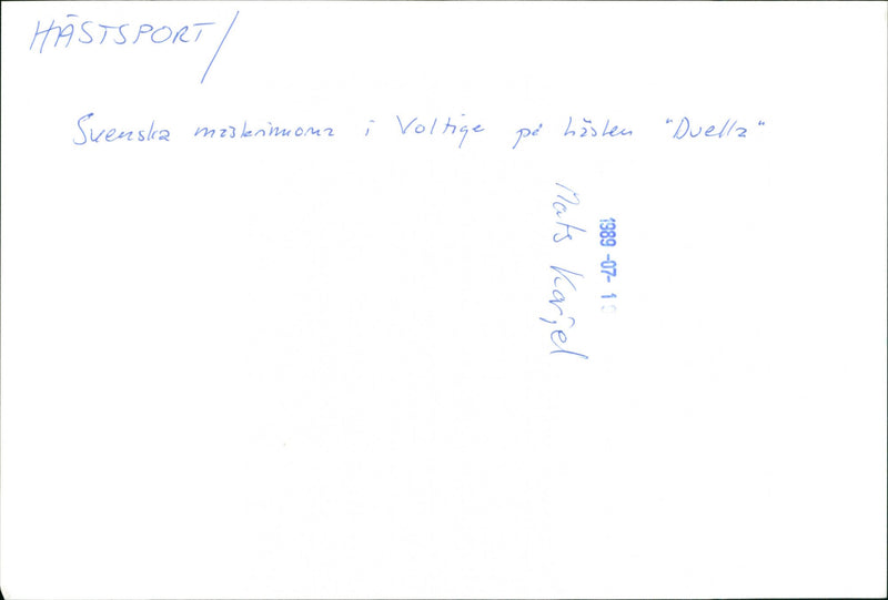 Voltige - Vintage Photograph