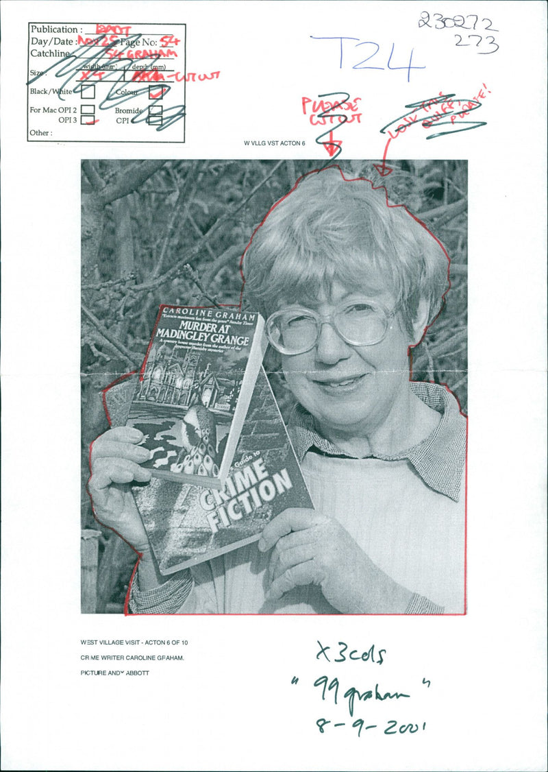 BLACK WHITE VISIT WRITER - Vintage Photograph