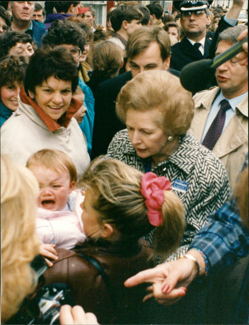 Prime Minister Margaret Thatcher. - Vintage Photograph