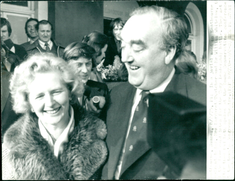 Margaret Thatcher and William Whitelaw - Vintage Photograph