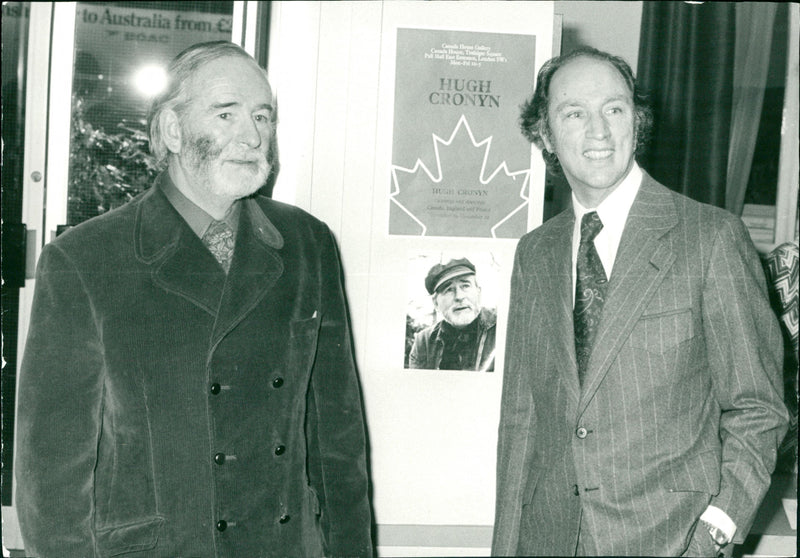 Pierre Trudeau and Hugh Cronyn - Vintage Photograph