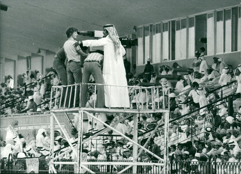 Jeddah football stadium - Vintage Photograph