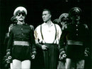 Juan Peron is played by Bobb Alton in the Broadway musical "Evita" at GÃ¶ta Lejon - Vintage Photograph