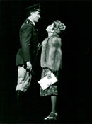 Robb Alton and Jill Geddes in the Broadway musical "Evita" at GÃ¶ta Lejon - Vintage Photograph