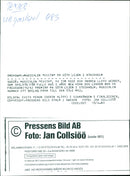 Derin Altay in the final scene as Evita Peron in the Broadway musical "Evita" at GÃ¶ta Lejon - Vintage Photograph