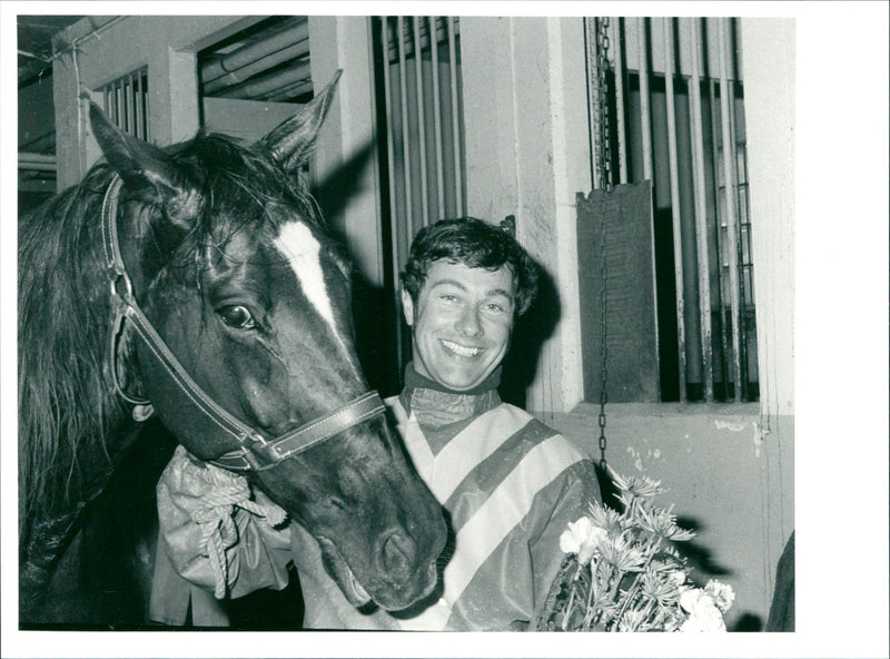 Goran Skoglund, jockey - Vintage Photograph