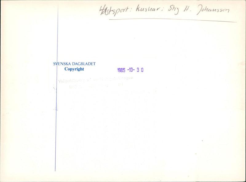 Stig H. Johansson - Vintage Photograph