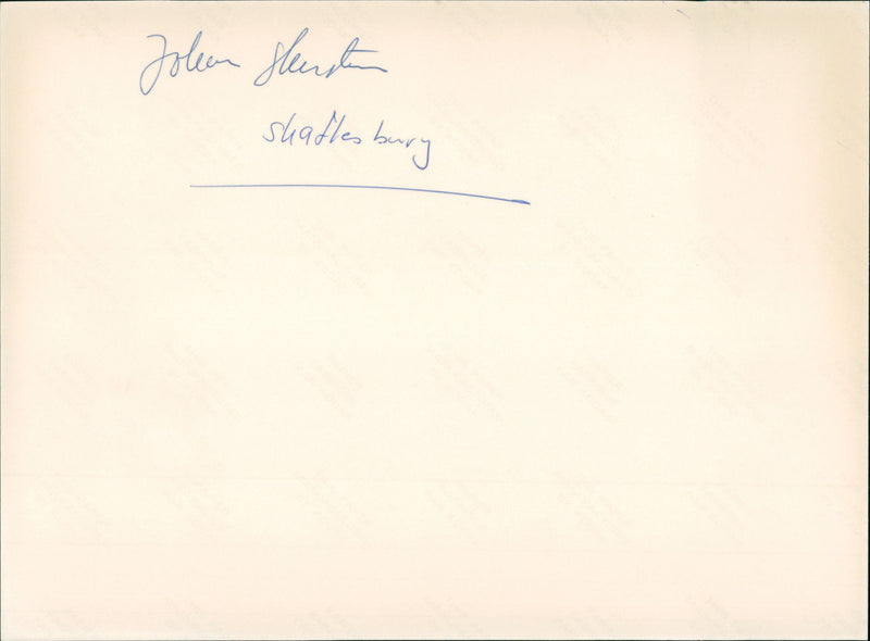 Johan Stenstrom - Vintage Photograph