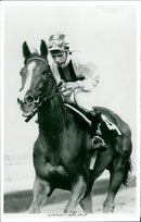Lars Kelp, jockey - Vintage Photograph