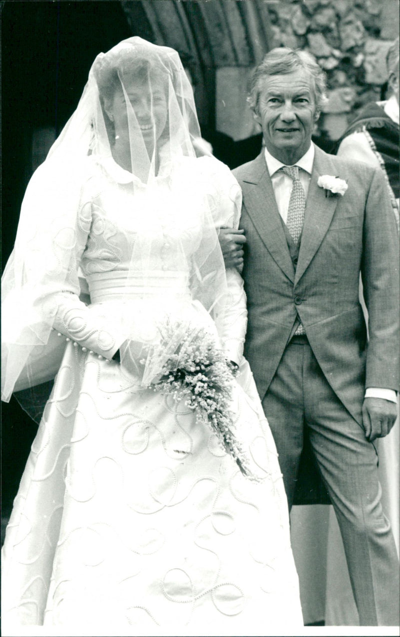 Lester Diggot with his daughter who is getting married - Vintage Photograph