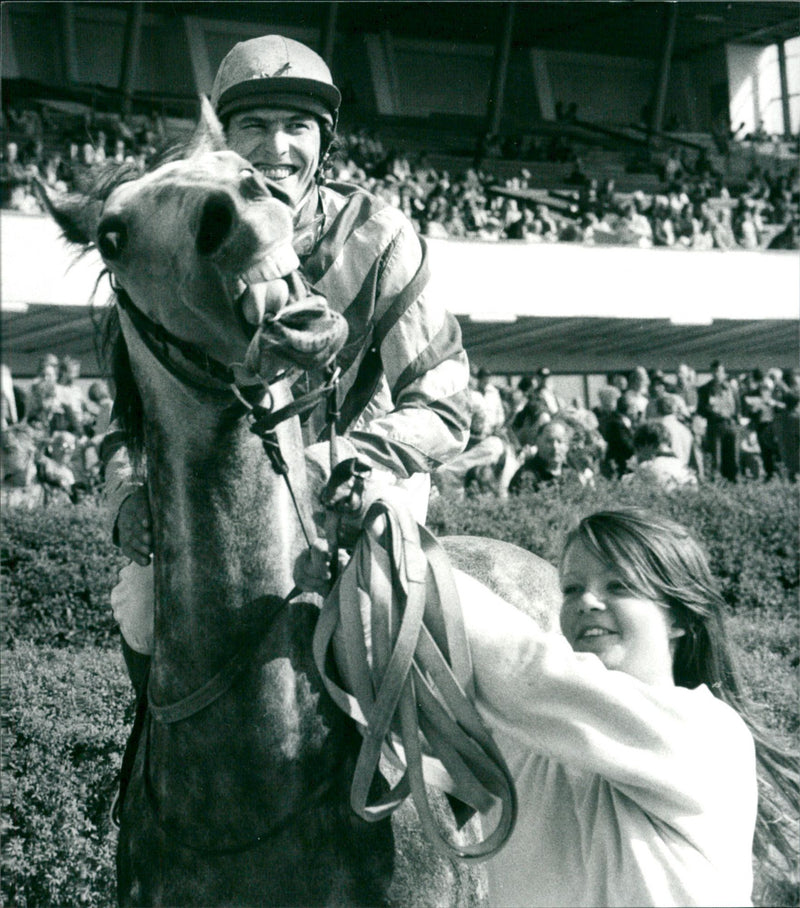 Samuel Whiskers and Alec McLaren at Taby Racecourse - Vintage Photograph