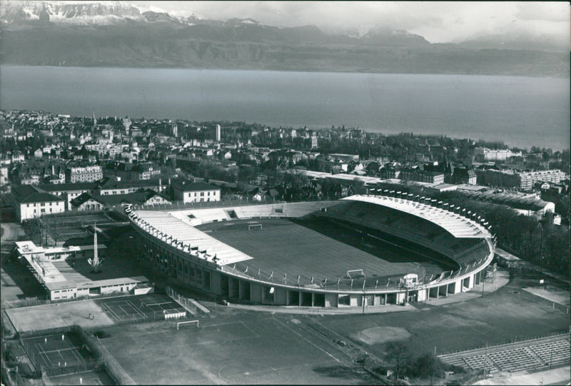 Lausanne Olympic Stadium - Vintage Photograph